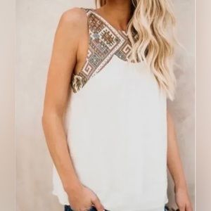 Altar’d State Tank Top with Aztec details